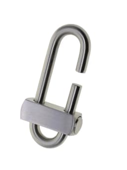 Super Strong Heavy Duty Matte Brushed Stainless Steel Oval Slide Locking Snap Lock Carabiner Keychains FOB EDC Lanyard DIY