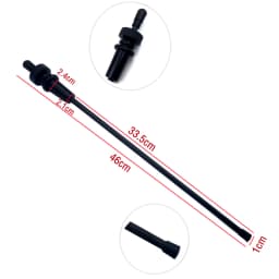 1pc Cello End Tail Carbon Fiber 4/4 3/4 1/2 1/4 Stretch Shrink Freely Ebony Adjustable Endpin, Cello Accessories