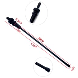1pc Cello End Tail Carbon Fiber 4/4 3/4 1/2 1/4 Stretch Shrink Freely Ebony Adjustable Endpin, Cello Accessories