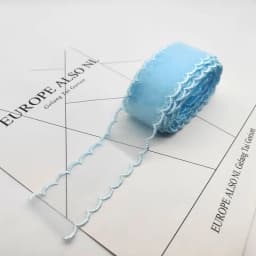 1Yard Color Lace 38mm Fine Mesh Wave Ribbon Decoration Handmade Headdress Hair Accessories DIY Material Bow
