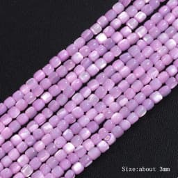 Colorful Natural Freshwater Shell Tube Beads Dyed Mother of Pearl Shell Loose Beads for Jewelry Making DIY Bracelet Necklace 15"