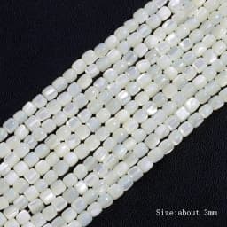 Colorful Natural Freshwater Shell Tube Beads Dyed Mother of Pearl Shell Loose Beads for Jewelry Making DIY Bracelet Necklace 15"
