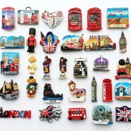 UK Tourist Souvenir British Refrigerator Sticker Manchester Oxford London Bus Big Ben Scotland Crafts Magnetic Fridge Decor