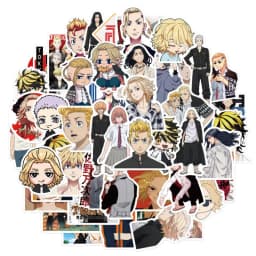 10/30/50pcs Tokyo Avengers Graffiti Waterproof Skateboard Travel Suitcase Phone Laptop Luggage Stickers Cute Kids Girl Toys