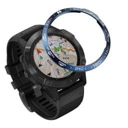 Stainless Steel Smartwatch Cover For Garmin Fenix 6x Pro 6 Sapphire 5 5 Plus Bezel Ring Adhesive Anti Scratch Protective Metal