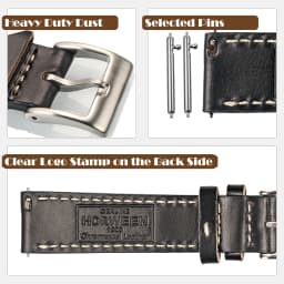 High Quality Horween Genuine Leather Straps Brown Soft Wrap Handmade Cowhide Watch Bands 18mm 20mm 22mm