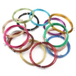 Round Aluminum Wire 1mm/1.2mm/1.5mm/2mm/2.5mm/3mm Versatile Painted Aluminium Metal Wire For DIY Jewelry Finding Accessories