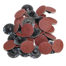 50Pcs/60pcs 2 inch 1" 3" Sanding Disc Roll Lock R-Type Sandpaper Abrasive Disc 75mm 50mm 24/36/40/80/120/240/320 Grit