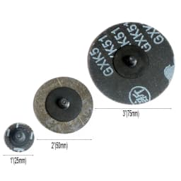 50Pcs/60pcs 2 inch 1" 3" Sanding Disc Roll Lock R-Type Sandpaper Abrasive Disc 75mm 50mm 24/36/40/80/120/240/320 Grit