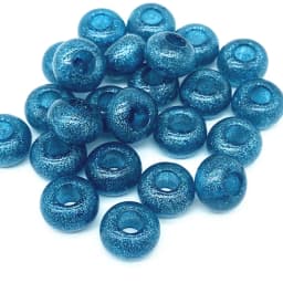 20pcs 15x9mm Big Hole Acrylic Oblate Loose Spacer Beads for Jewelry Making Necklaces Earrings Bracelets Handmade