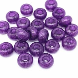 20pcs 15x9mm Big Hole Acrylic Oblate Loose Spacer Beads for Jewelry Making Necklaces Earrings Bracelets Handmade