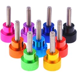 2pcs/lot M3 M4 M5 M6 Thumbscrew Aluminum Knurled Head Stainless Steel Thread Hand Tighten Thumb Screws