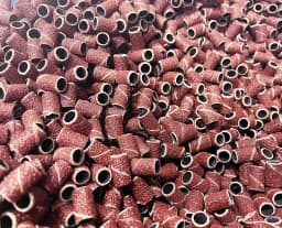 50 PCS 1/4" 6.35MM Drum Sanding Kit +2Pcs Band Mandrel 1/8" Shank Rotary Tool Nail Drill Bits Abrasive Tools Dremel Accessories