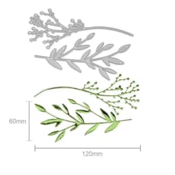 2pcs/set Branches DIY Metal Cutting Dies Scrapbooking Album Photo Decorative Embossing Crafts Paper Card