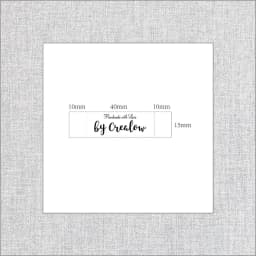 Cotton Label with Logo or Text, Sewing Accessories, Tags for Knitted Things, Personali Gift, 15x50mm, MD2003