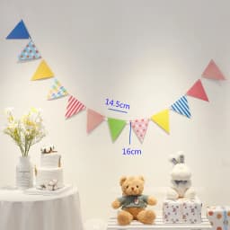 Ins Boy Girl Happy Birthday Room Garland Banner Pennant Background Decoration Baby Shower Animal Princess Theme Hanging Flags