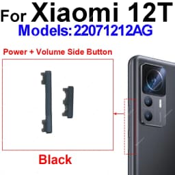 For Xiaomi 11T 12T 12T Pro Power Volume Side Button On OFF Power Volume Up Down Side Key Switch Replacement Repair Parts