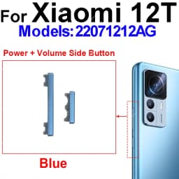 For Xiaomi 11T 12T 12T Pro Power Volume Side Button On OFF Power Volume Up Down Side Key Switch Replacement Repair Parts
