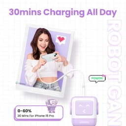 UGREEN 65W GaN Charger Uno Robot Design Quick Charge 4.0 3.0 PPS for iPhone 18 17 Pro Macbook Air Laptop Tablet PD Fast Charger