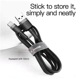 Baseus USB Cable for iPhone14 13 12 11 Pro Max Xs X 8 Plus Cable 2.4A Fast Charging Cable for iPhone Charger Cable USB Data Line