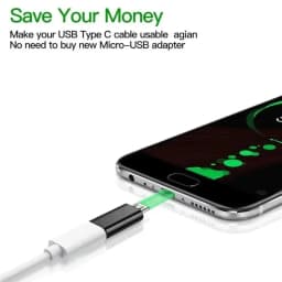 10-1Pcs Micro USB Female To Type C Male Adapter OTG Converter Micro-B To USB-C Connector Phone Charger Cable Adapter For Samsung