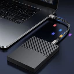 USB3.2 10Gbps USB Type C Cable USB A to C 3A 60W QC3.0 Fast Charging for Samsung NVMe Hard Disk External Android Data Braid 2M