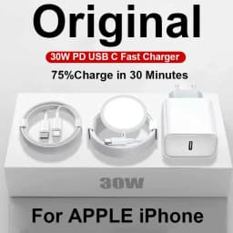 Original 30W Fast Charger For APPLE iPhone 17 16 15 14 13 12 11 Pro Max Plus Type C Magnetic Wireless Charger Phone Accessories