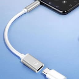 AUX Audio Cable 3.5mm Male to Typec Female Flat Head Earphone to Round Head Car Speaker Adapter Phone Converter Converter