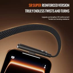 KEBIDUMEI Foldable Charging Cable With Integrated Stand Fast Charging Cable Phone Tablet 240W Ultra-Fast Data Cable Phone Holder