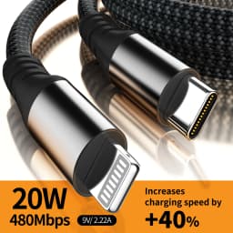 1pc 2pc MFi Certified USB C to Lightning Cable 20W Nylon Braided Fast Charging Cord for iPhone 14-8 iPad AirPods 2m 3m 6ft 10ft
