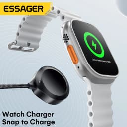 Essager 3 in 1 100W USB C Charging Cable for Apple iWatch iPhone 16/15/14/13 Pro With Type C Lightning Fast Charging Cable