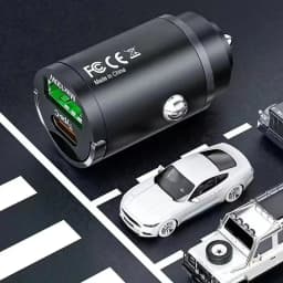 100W Mini Car Charger QC 3.0 Fast Charging PD USB Type C Pull Ring Car Phone Charger Adapter For Iphone 15 Xiaomi Samsung Huawei