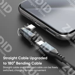 180 Rotate USB C to Type C OTG Data Adapter 240W 5A USB C Fast Charging Converter for iPhone 15 16 MacBook Pro Samsung Xiaomi