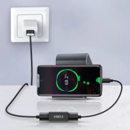 USB 3.0 to A-Type Female Adapter Cable Coupler - Expansion Connector for Connecting Two Male Lines USB Female to USB Female