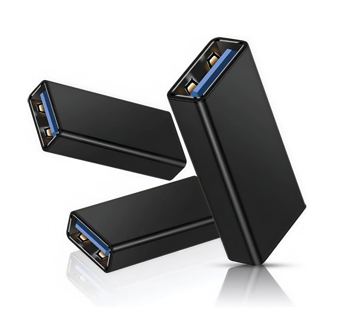 USB 3.0 to A-Type Female Adapter Cable Coupler - Expansion Connector for Connecting Two Male Lines USB Female to USB Female