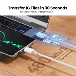 100W USB-C to USB-C Fast Charging PD Cable for iPhone 15 Pro Max iPad Air 5 Macbook Huawei Mate 60 Samsung Type C to Type C Cord