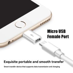 3 PCS Micro USB to Lighting OTG Adapter For iPhone X XR XS 11 12 13 14 Pro Max Fast Charging Cable Connector Data Sync Converter