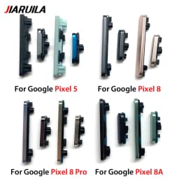 NEW Side Volume Button + Power ON / OFF Buttton Key Set Replacement Part For Google Pixel 5 / 5 Pro / 8 / 8 Pro / 8A