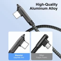 Magnpter USB C To Type C Cable 90 Degree Charge Cable For iPad MacBook Pro Xiaomi Samsung Huawei Fast Charging Type C Date Cord
