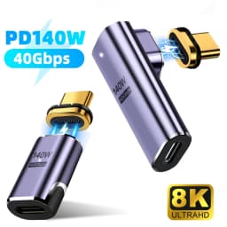 PD140W Magnetic USB4.0 Type-C OTG Adapter 40Gbps Alloy Thunderbolt3 Fast Charging 8K@120HZ Vedio Converter For Tablet SmartPhone