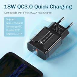 18W USB Charger Quick Charge Wall Charger For iPhone Samsung Xiaomi Huawei Portable USB Fast Charging Mobile Phone Power Adapter