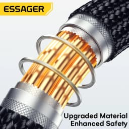 Essager 100W 3 in 1 USB C Charging Cable for Apple iWatch iPhone With Type C Lighting Multi-Charging Cable Magnetic Watch Charge