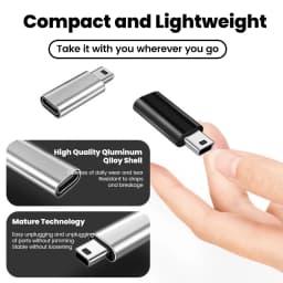 Type C to Mini USB Adapter Fast Charging Data Transfer USB C Female to Miniusb Male Converter For Cameras MP3 MP4 PSP GPS Radio