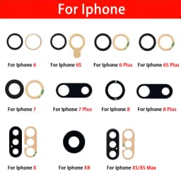 Good Back Rear Camera Glass Lens For iPhone 11 12 13 14 15 16 17 Pro Max Plus Mini Air With Adhesive