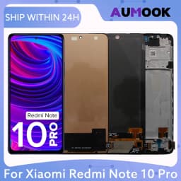 Pantalla For Xiaomi Redmi Note 10Pro M2101K6GM2101K6R Screen Replacement Touch Digitizer Display Assembly LCD AMOLED Screen Part
