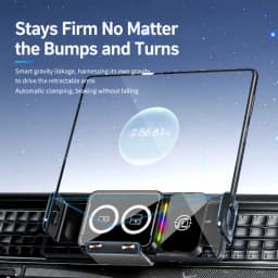 15W Wireless Charger Universal Car Phone Holder 360° Rotation Mount for Samsung Galaxy Fold 7 6 5 4 Z Flip S25 S24 iPhone 17 16