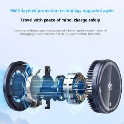 25W Magnetic Wireless Charger Phone Cooler Active Refrigeration Radiator Magnet Fast Charging Stand For iPhone Xiaomi
