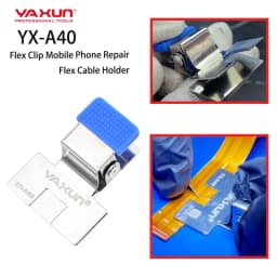 YX-A40 Phone PCB Soldering Clamp YAXUN Stainless Steel Holder with Silicone Pad for Maintenance Work