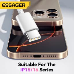 Essager 60W USB C To USB Type C Cable For Macbook iPad USBC PD Cord Quick Charge 4.0 Charger TypeC Cable For iPhone 16 15 Xiaomi