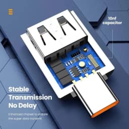 10A OTG USB 3.0 To Type C Adapter USB C Male To USB Female Converter Fast Charging OTG For Macbook Laptop Xiaomi Samsung